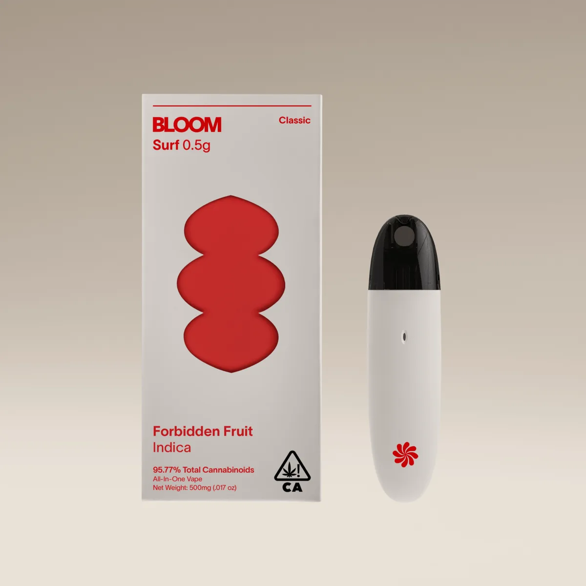 Canetinha de THC Bloom Classic Surf AIO 500mg Forbidden Fruit