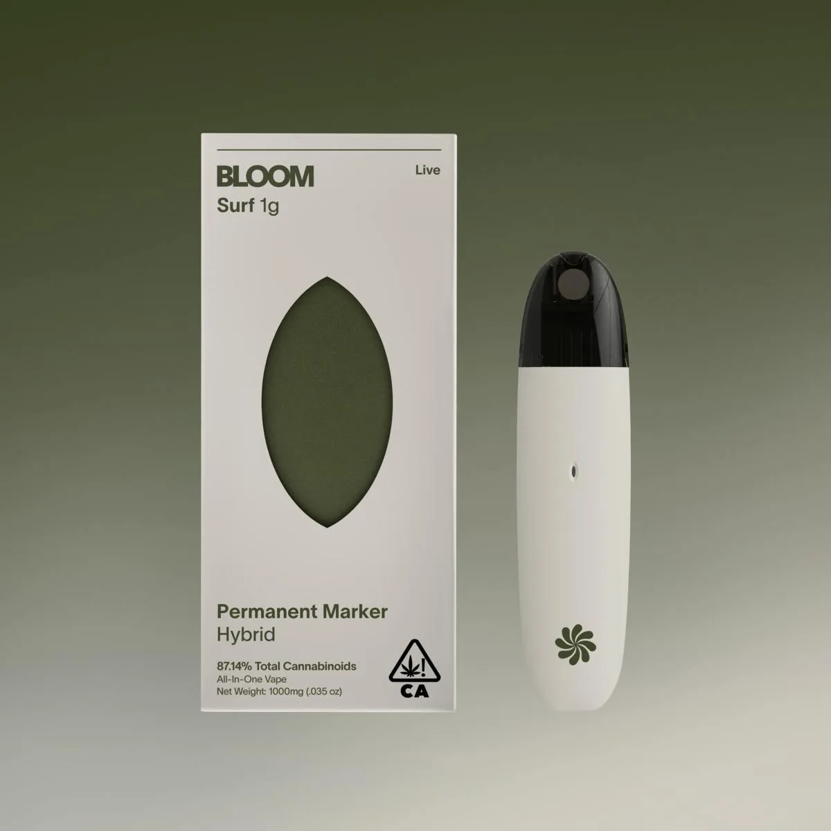 Caneta THC descartável Bloom Live AIO 1000mg Permanent Marker