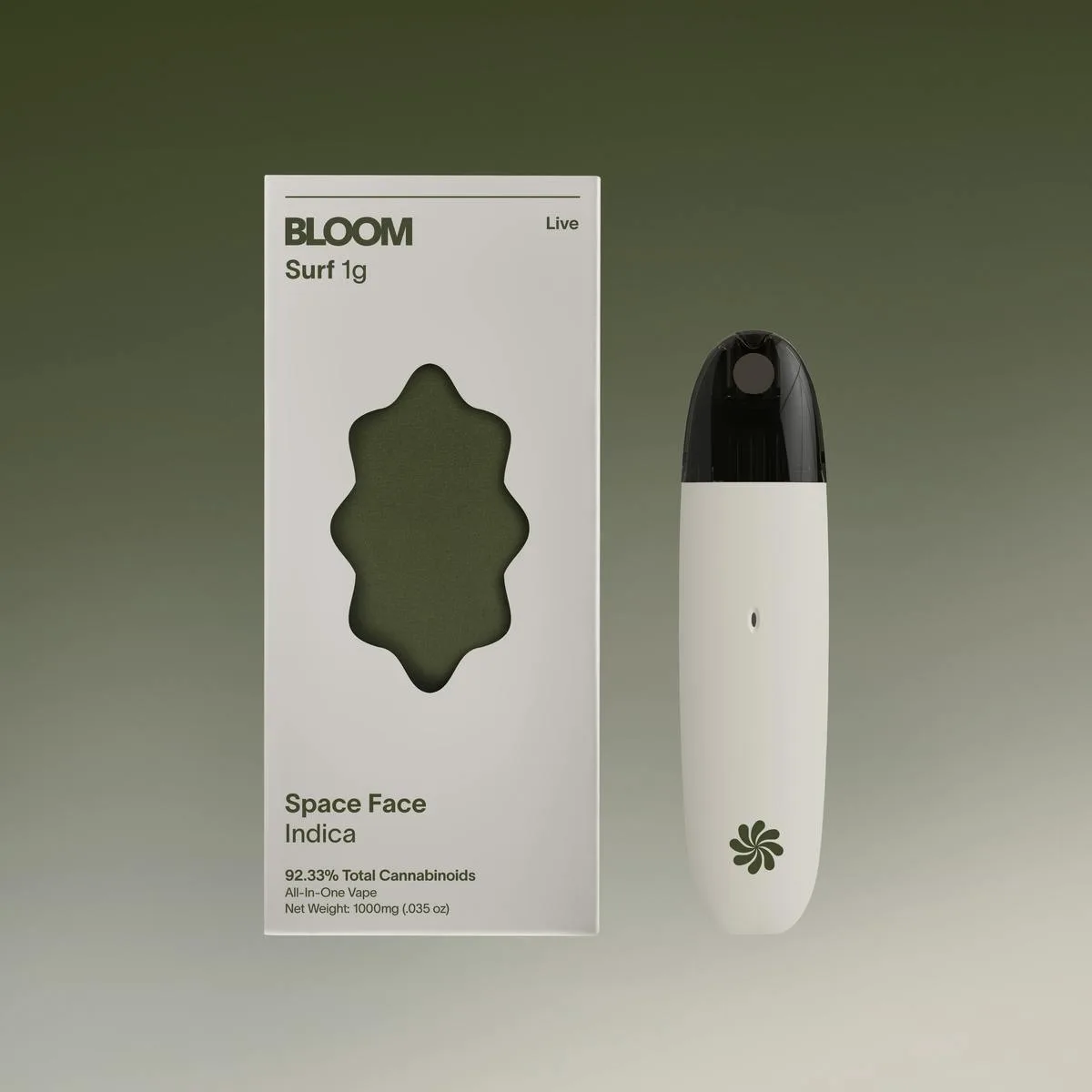 Canetinha THC Bloom Live AIO 1000mg Space Face