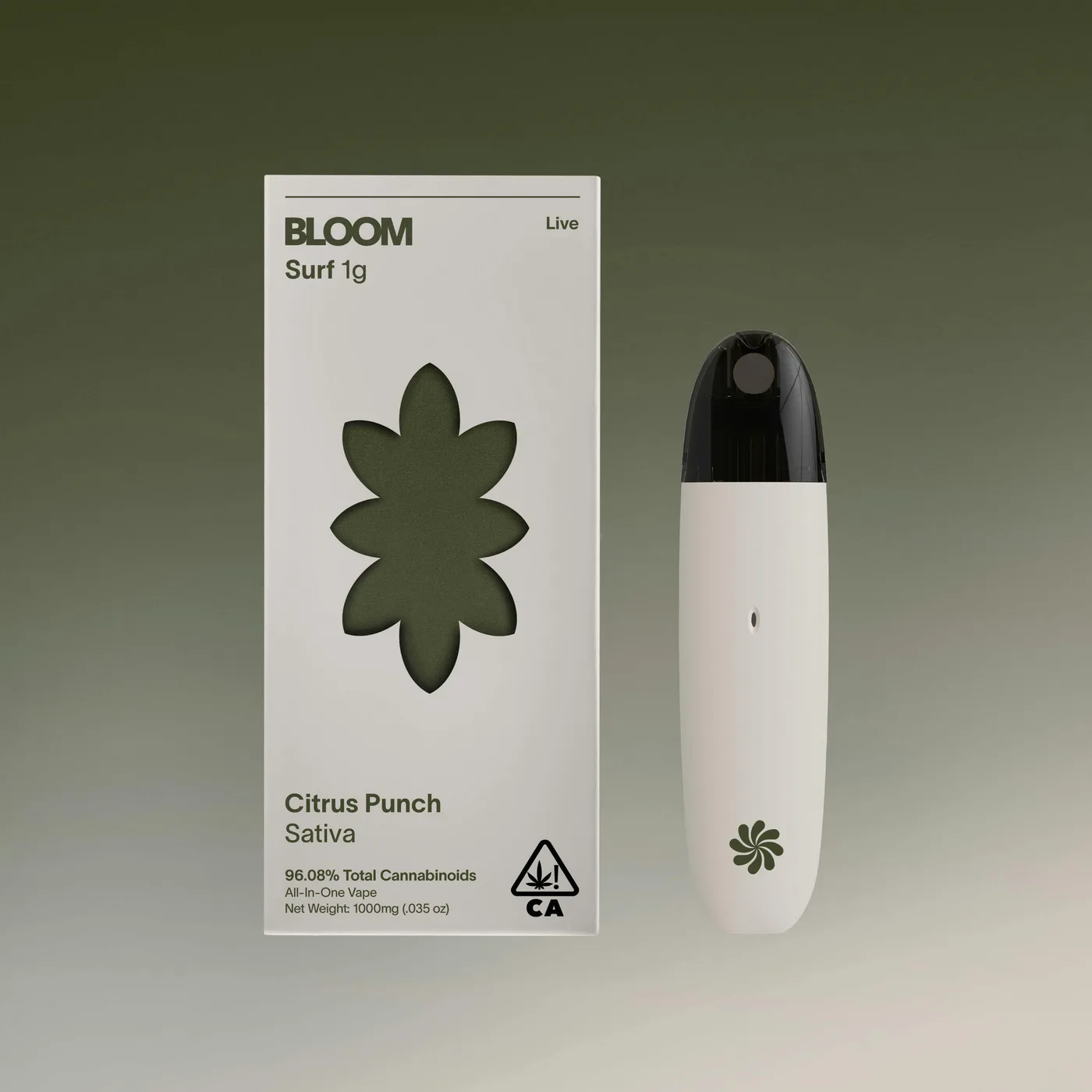 Canetinha THC Bloom Live Surf AIO 1000mg Citrus Punch