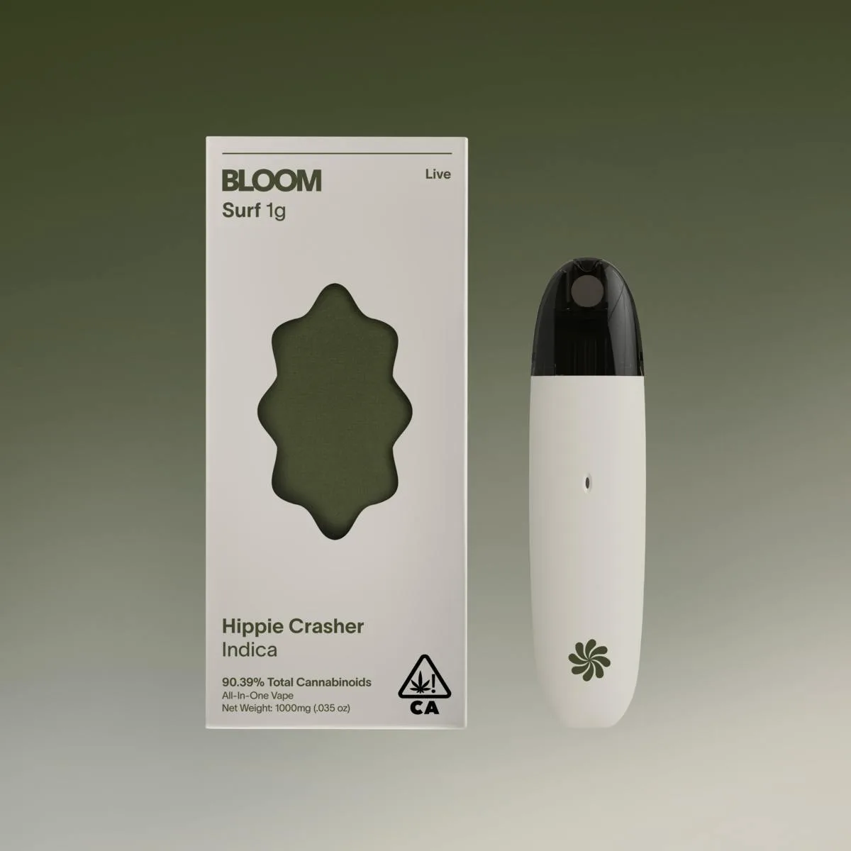 Caneta THC Bloom Live Surf AIO 1000mg Hippie Crasher