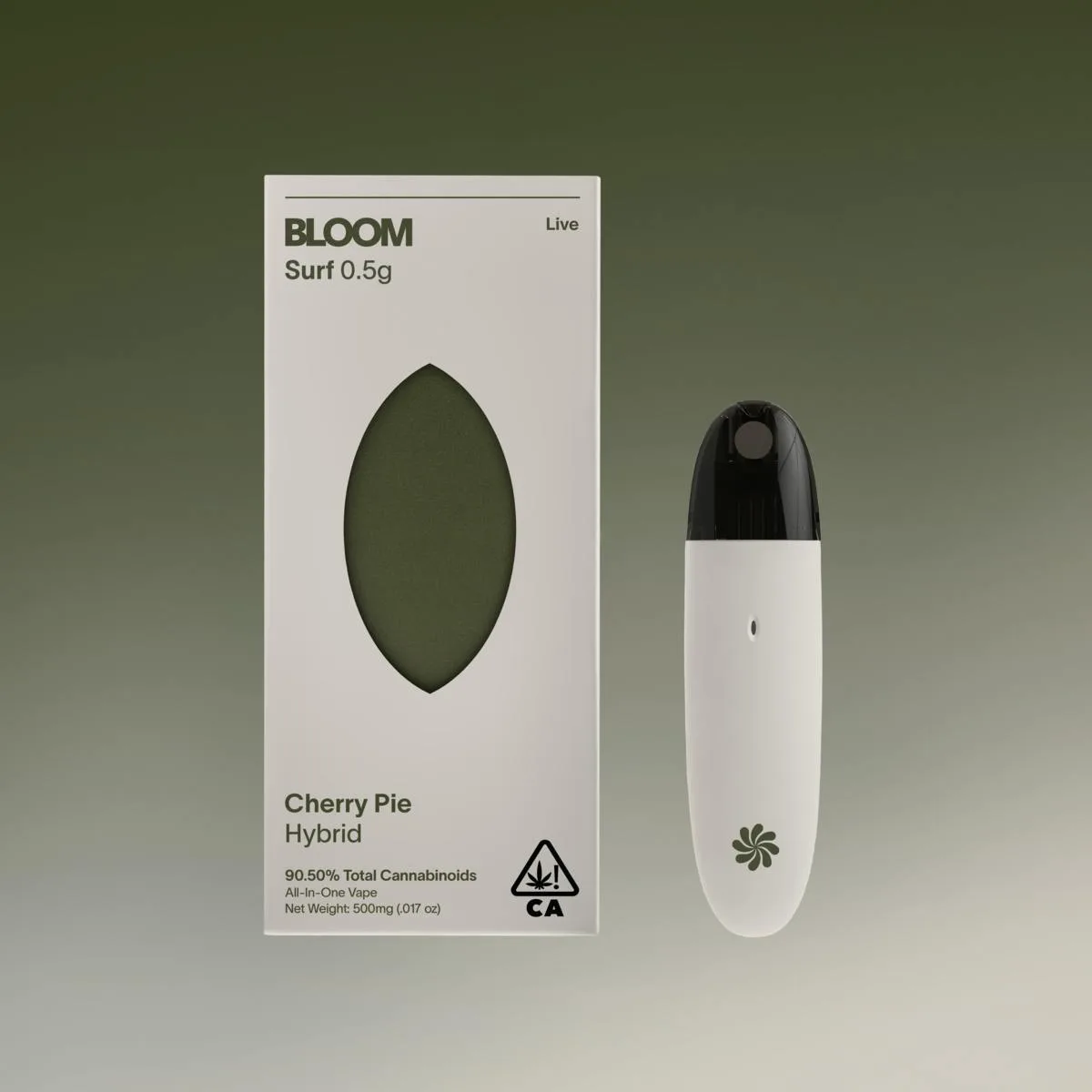 Canetinha de THC Bloom Live Surf AIO 500mg Cherry Pie