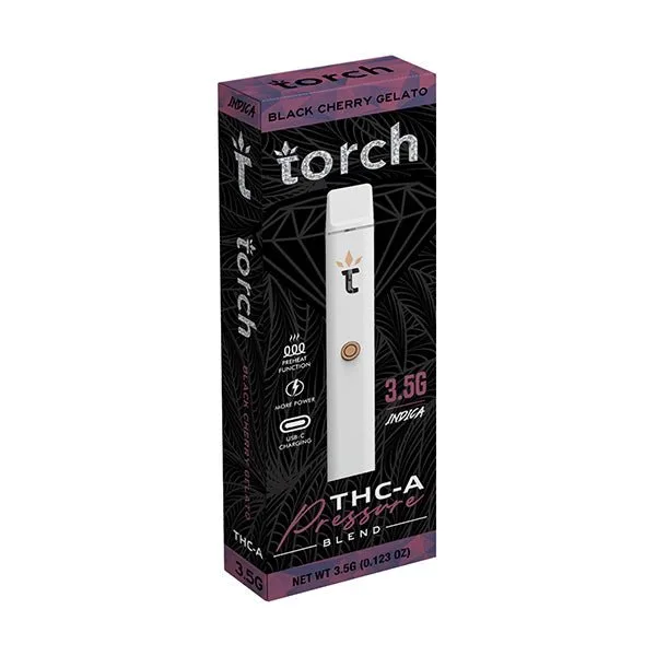 Caneta THC descartável Torch Black Cherry Gelato 3.5G