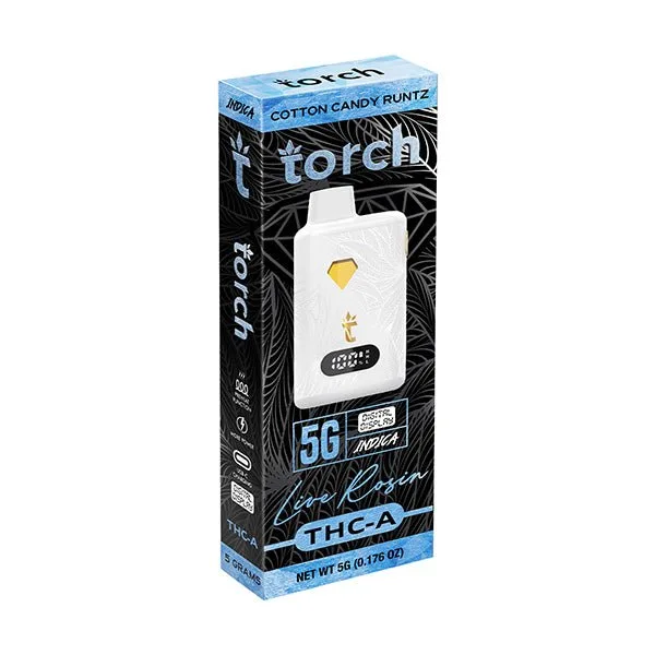 Pod THC alta capacidade Torch Cotton Candy Runtz 5G