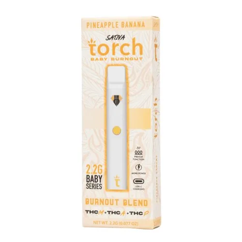 Caneta THC descartável Torch Pineapple Banana 2.2G