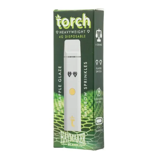 Caneta THC descartável Torch Pineapple Glaze & Rainbow Sprinkles 4G