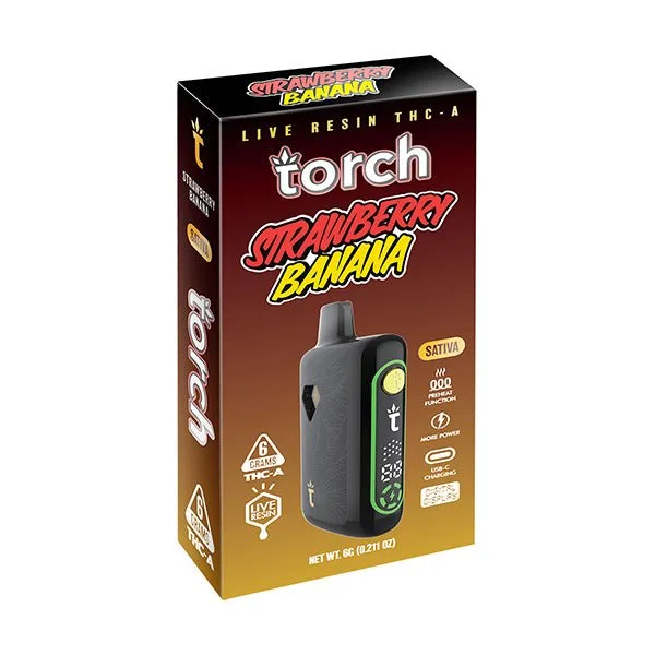 Pod THC descartável Torch Strawberry Banana 6G