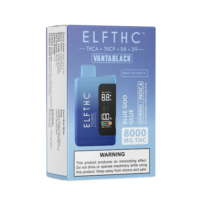 Pod de THC ELF THC THC8000 8G Blue Goo Glue