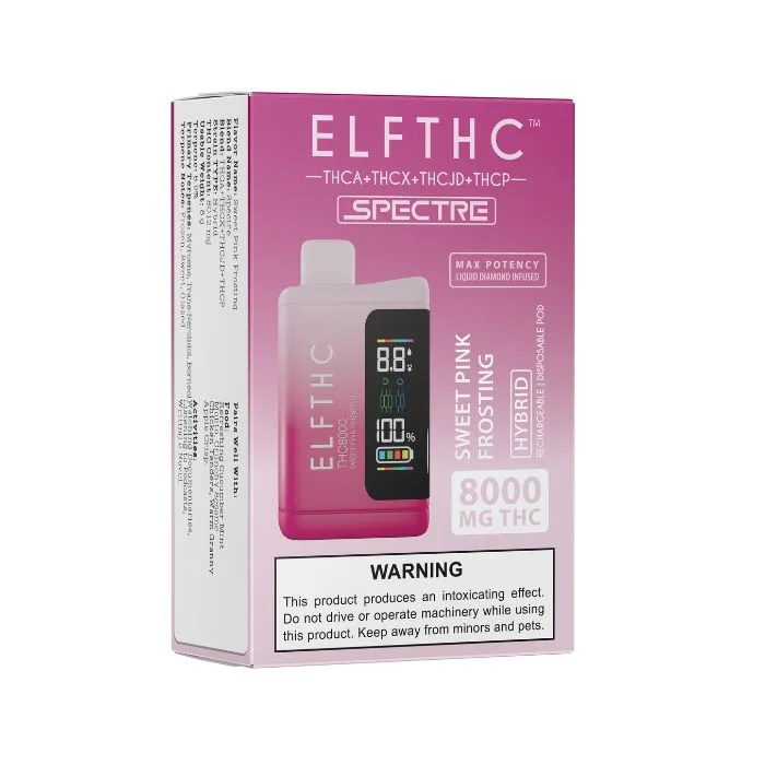Pod THC alta capacidade ELF THC THC8000 8G Sweet Pink Frosting