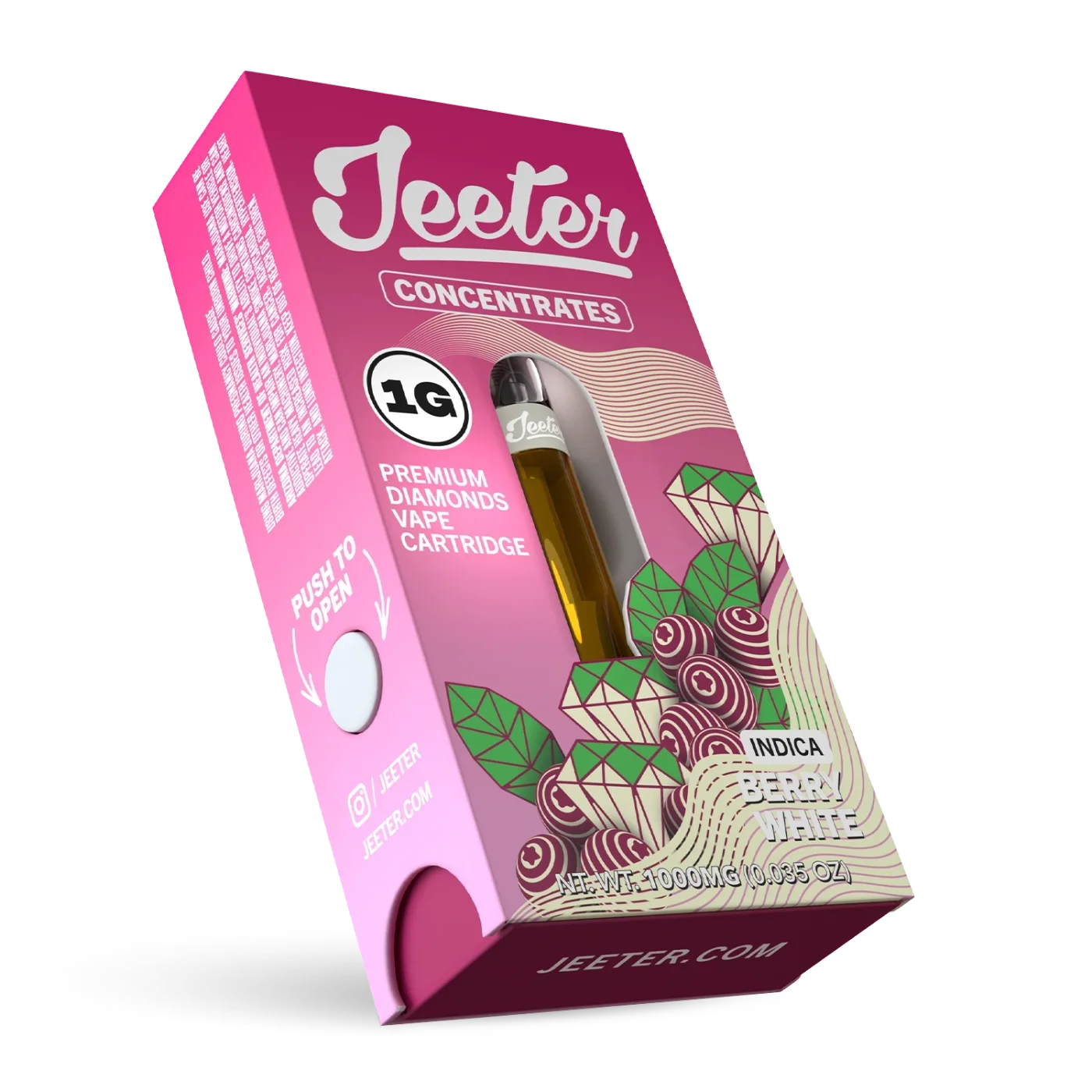 Refil para caneta THC Jeeter Juice Berry White 1g Indica