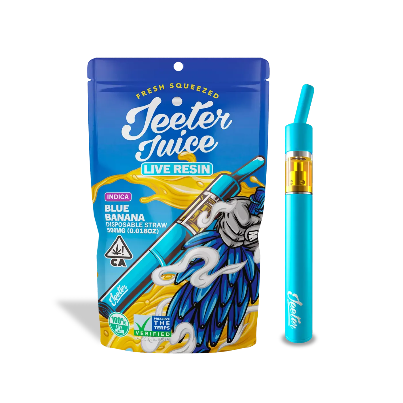 Canetinha THC Jeeter Juice Blue Banana 1g Indica