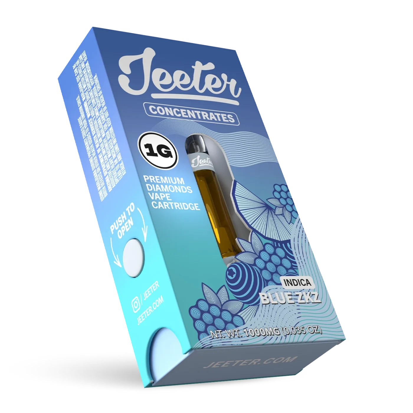 Refil THC 510 Jeeter Juice Blue ZKZ 1g Indica