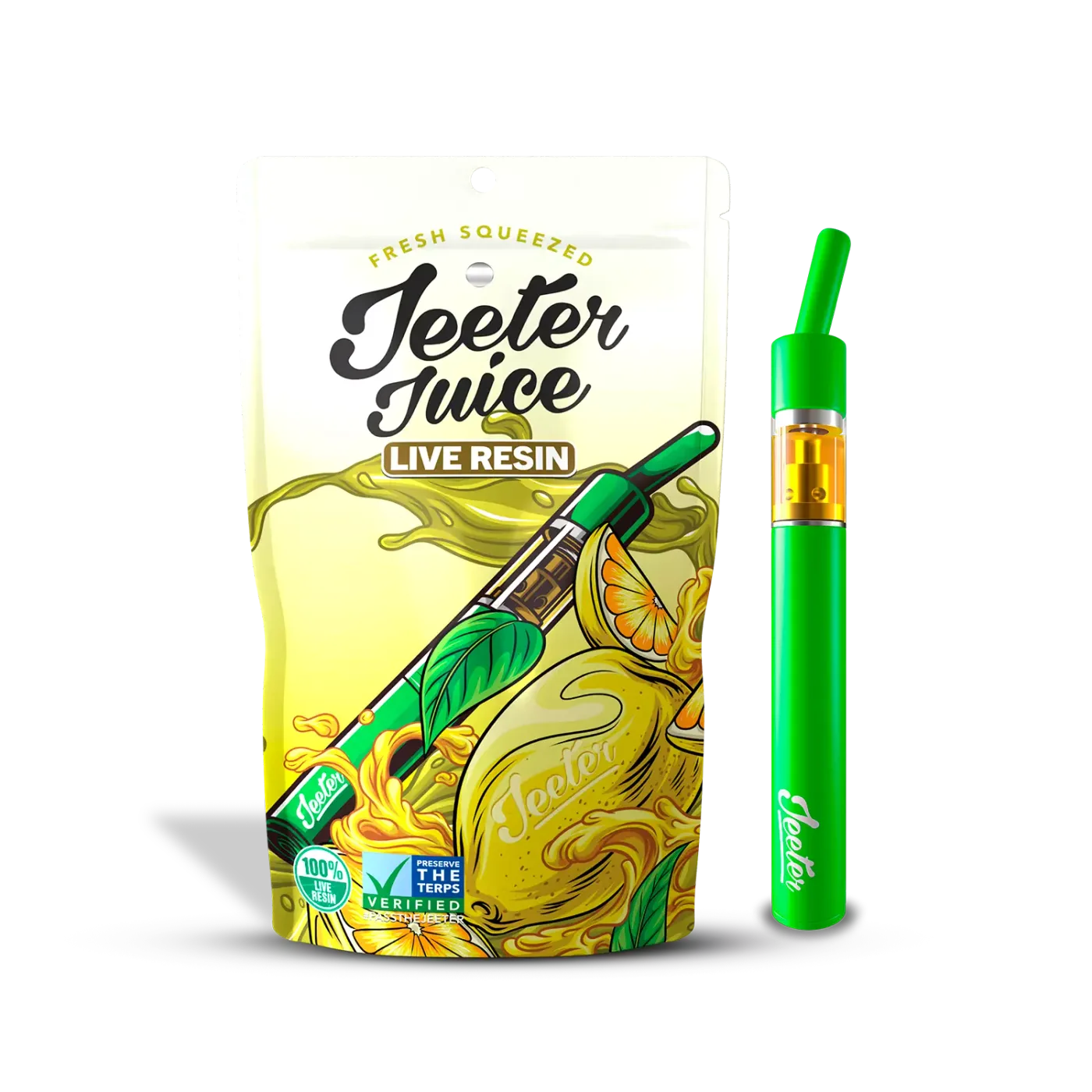 Caneta THC descartável Jeeter Juice Lemon OG 1g Híbrida