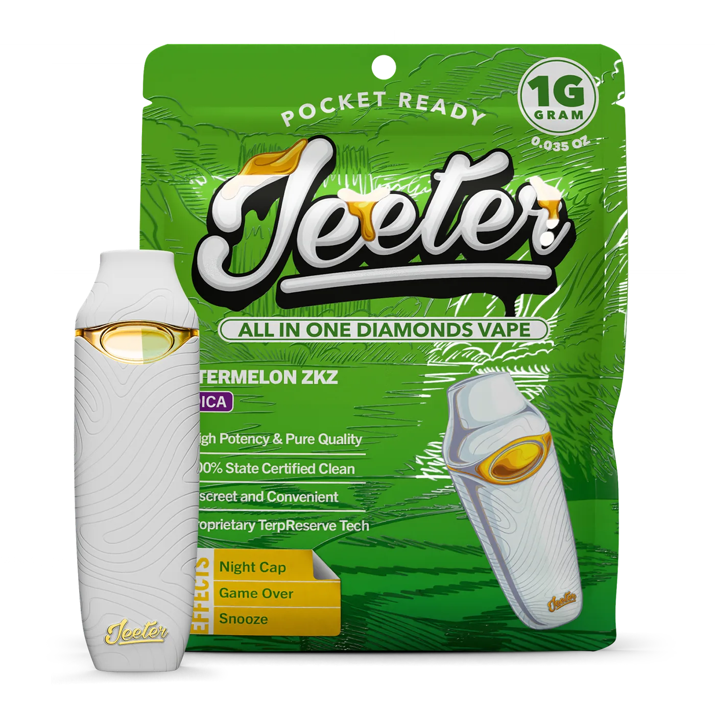 Canetinha de THC Jeeter Juice Watermelon ZKZ 1g Indica