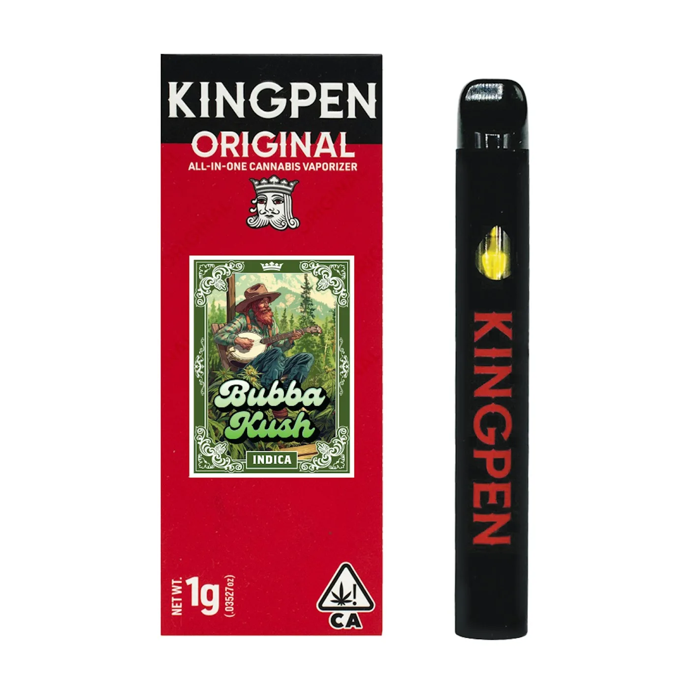 Canetinha de THC King Pen Bubba Kush 1g