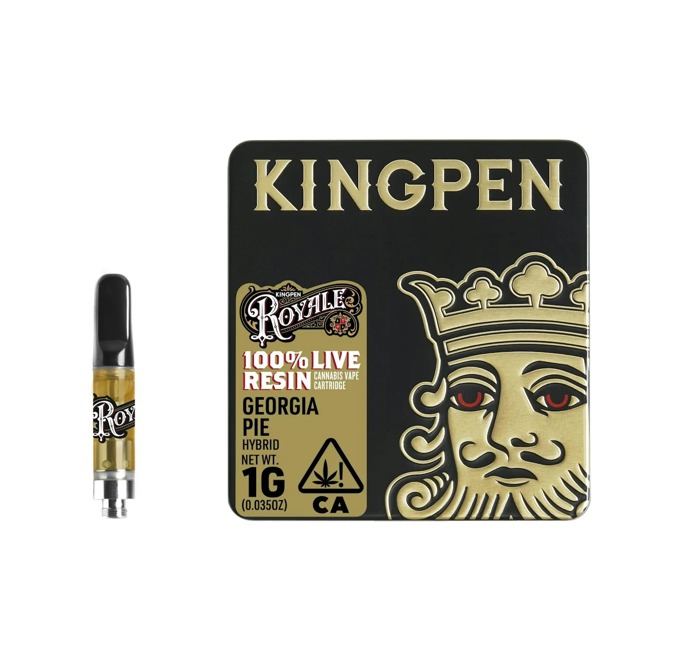 Refil de THC rosca 510 King Pen Georgia Pie Live Resin 1g