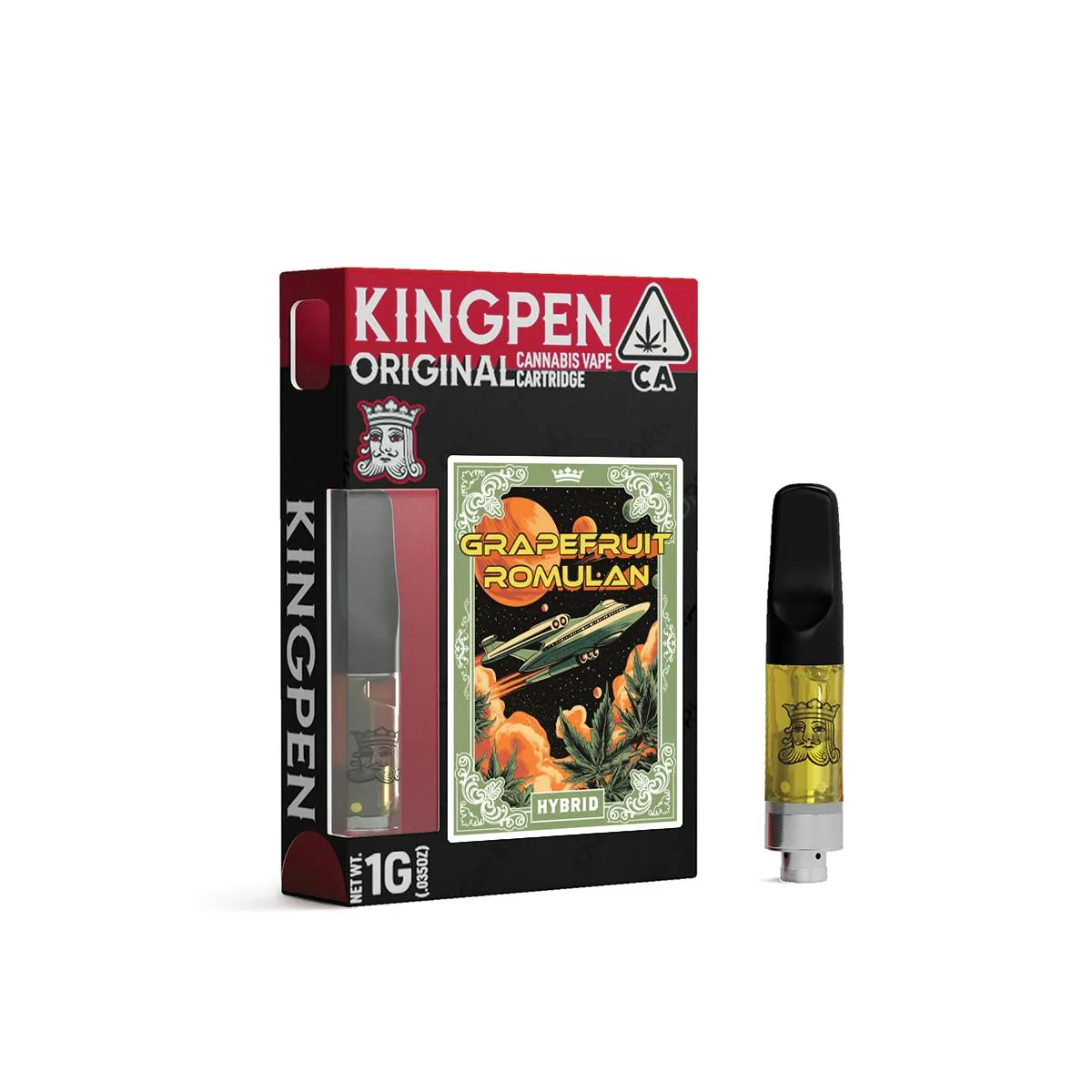 Refil de THC rosca 510 King Pen Grapefruit Romulan 1g