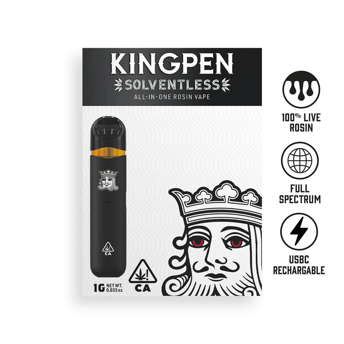 Canetinha de THC King Pen Gravy Rosin 1g