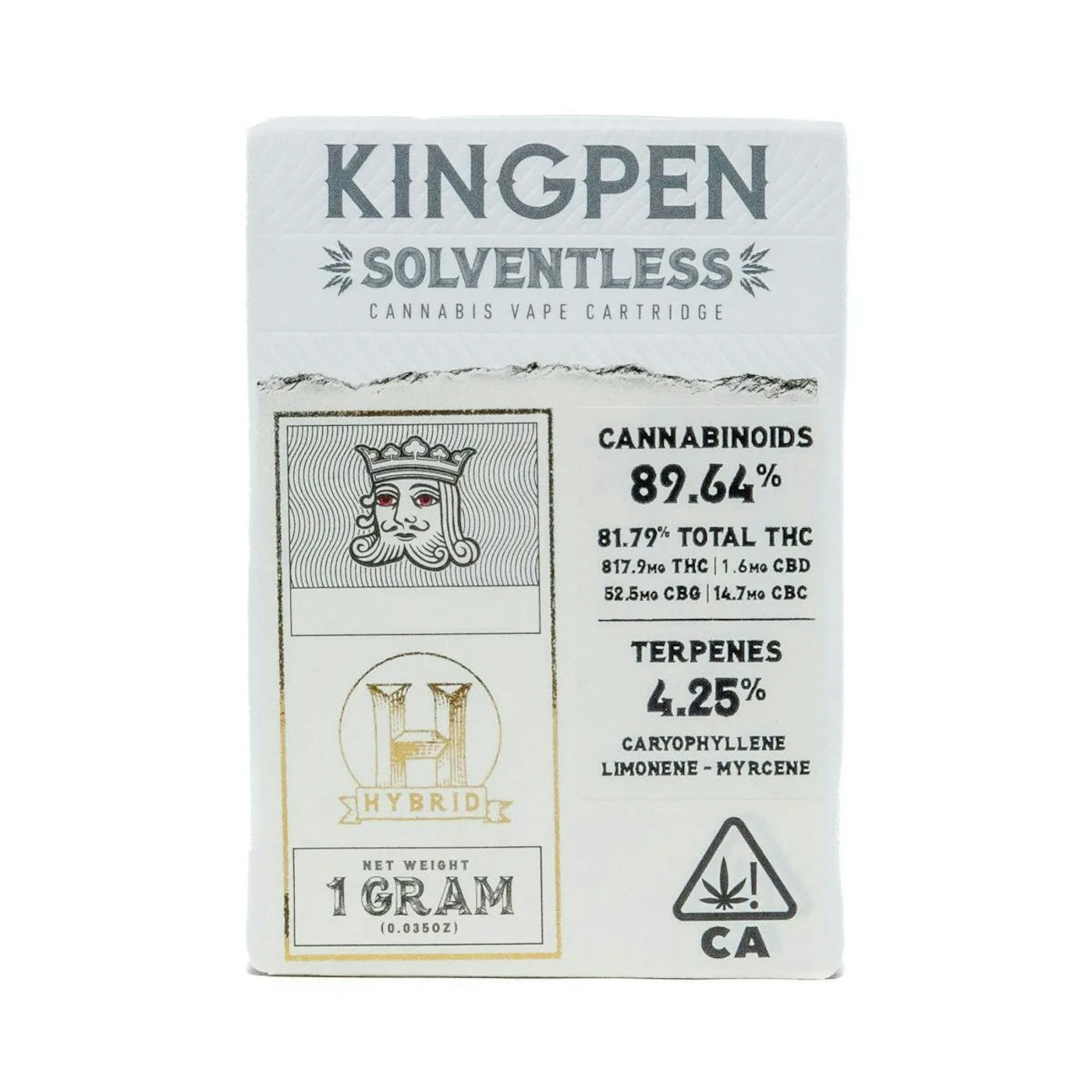 Caneta de óleo THC King Pen Headhunter Rosin 1g