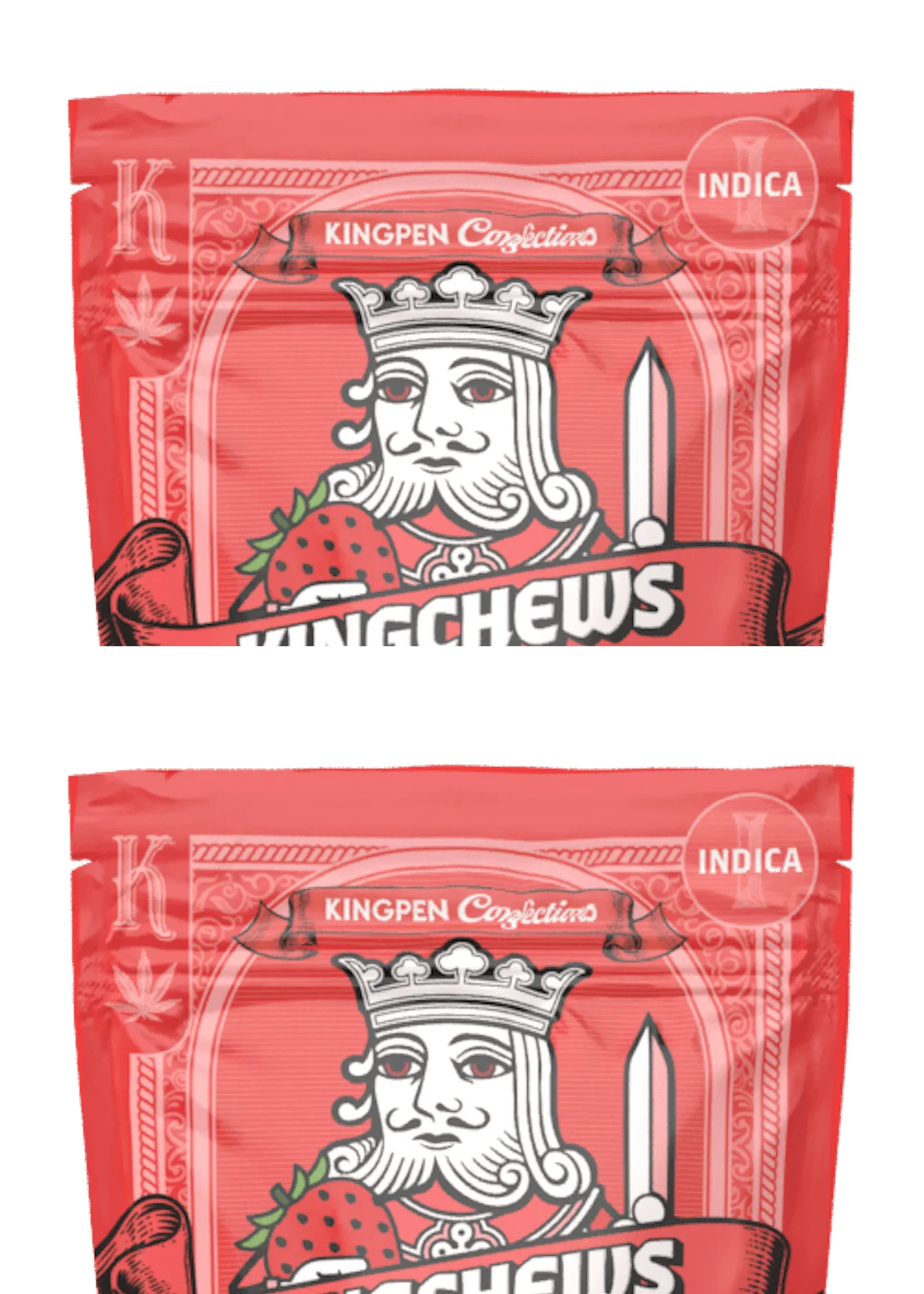 Gominha THC King Pen Kingchew Strawberry Fields gomas 100mg 10ct 10mg/ea