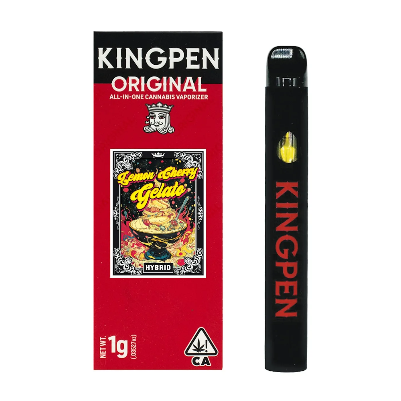Caneta THC King Pen Lemon Cherry Gelato 1g
