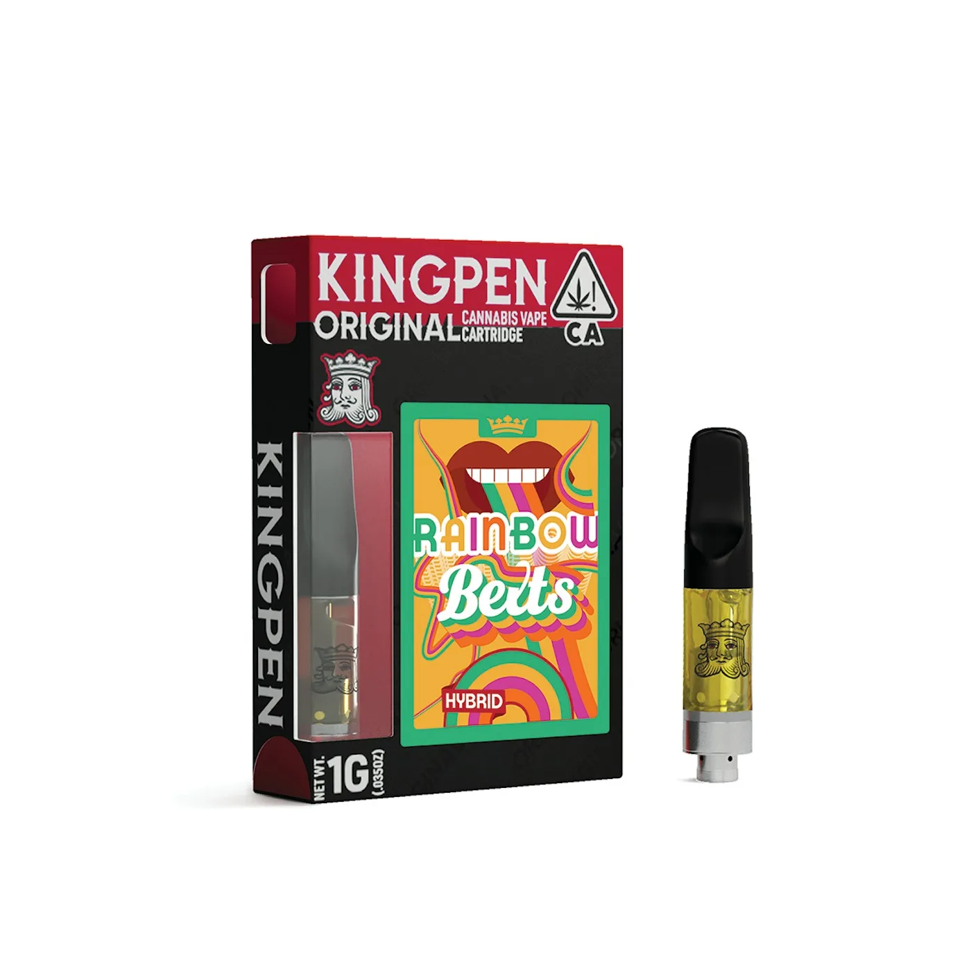 Óleo de THC para caneta recarregável King Pen Rainbow Belts 1g