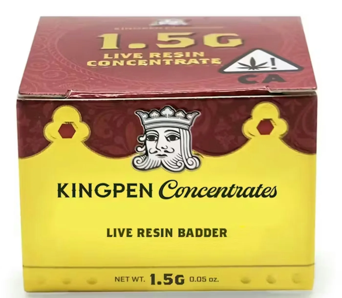 Crumble THC para dab King Pen Strawberry Biscotti Live Resin Badder 1.5g