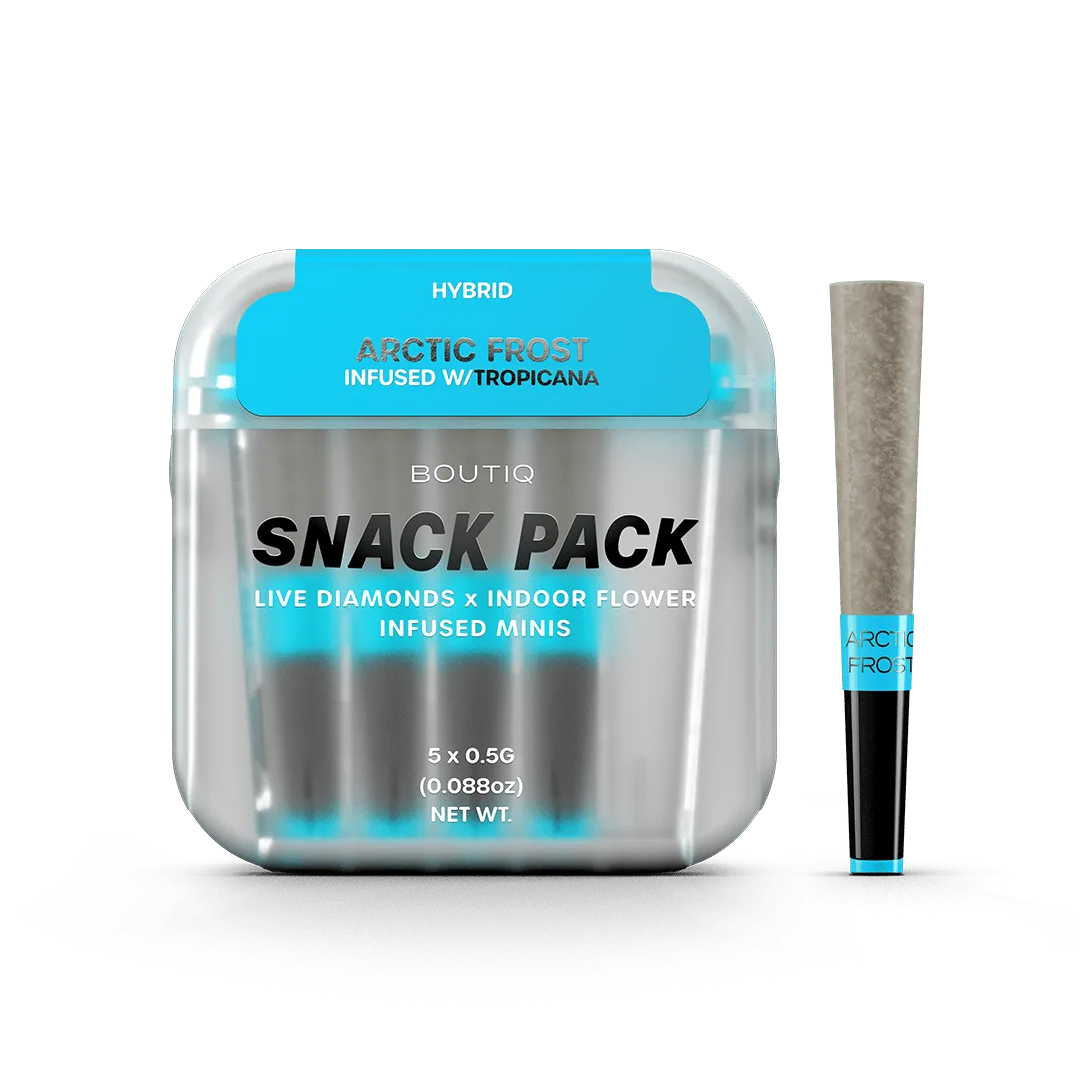 Pré-enrolado Boutiq Arctic Frost x Tropicana Diamonds SP infusionado Minis 5 unidades 5pk